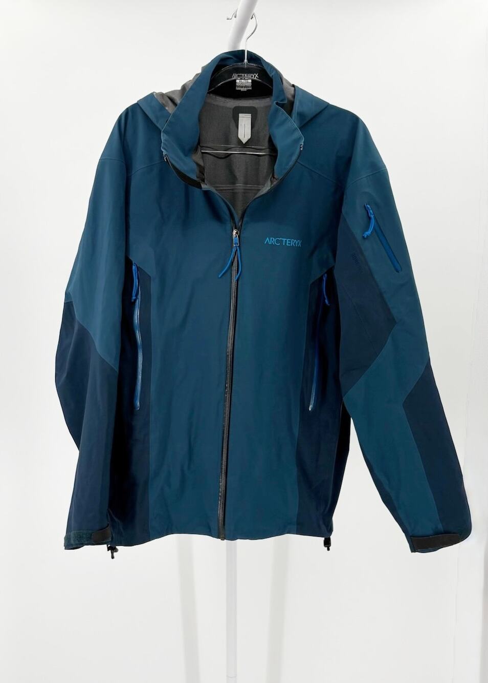 Arcteryx Stingray Navy Blue GORE TEX Softshell Ski Snowboard Jacket Coat Size XL